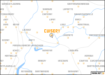 map of Cuisery