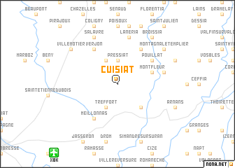 map of Cuisiat