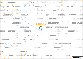 map of Cuissy