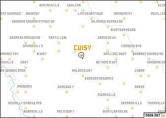 map of Cuisy