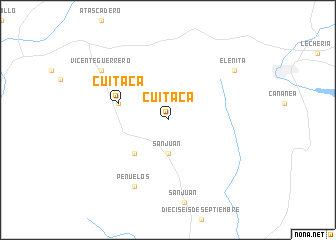 map of Cuitaca