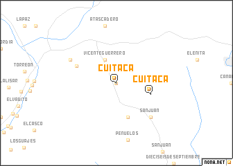 map of Cuitaca