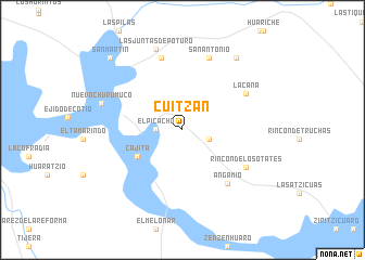 map of Cuitzán