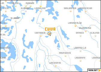 map of Cuiva