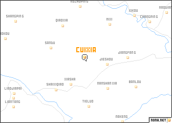 map of Cuixia