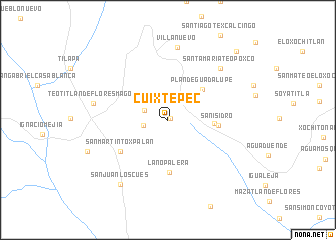 map of Cuixtepec