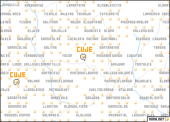 map of Cuje