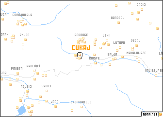 map of Cukaj