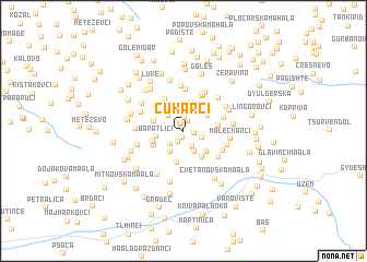 map of Čukarci