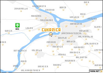 map of Čukarica