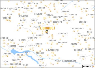 map of Cukavci