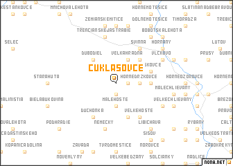 map of Čuklasovce