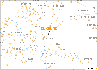 map of Cukovac