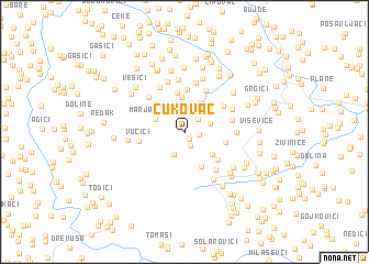 map of Čukovac