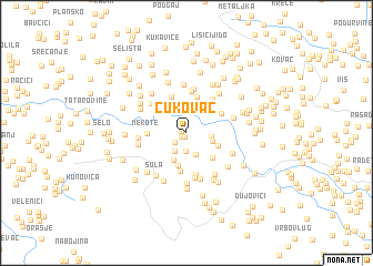 map of Ćukovac