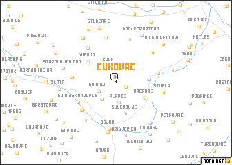 map of Čukovac