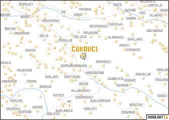 map of Ćukovci