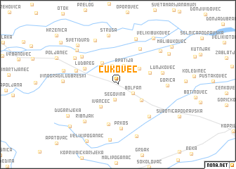 map of Čukovec