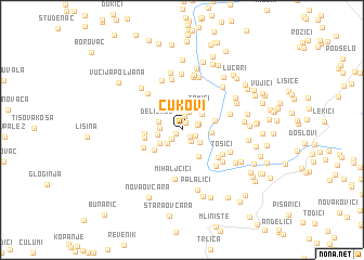 map of Ćukovi