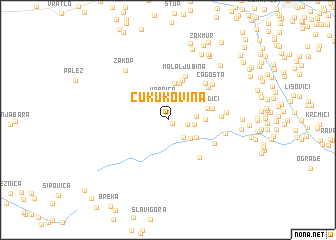 map of Čukukovina