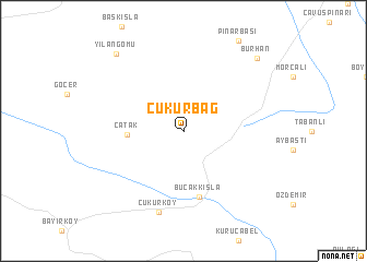 map of Çukurbağ