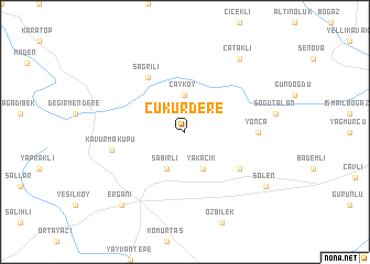 map of Çukurdere