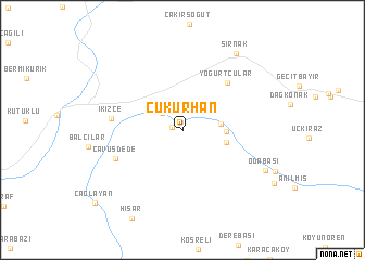 map of Çukurhan