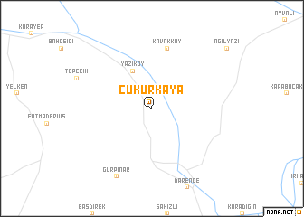 map of Çukurkaya