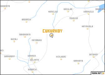 map of Çukurköy