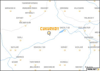 map of Çukurköy