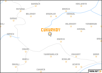 map of Çukurköy