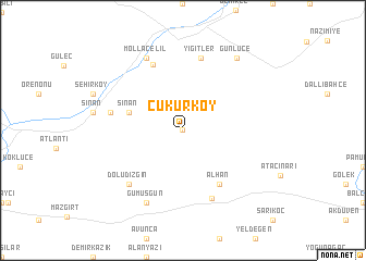 map of Çukurköy