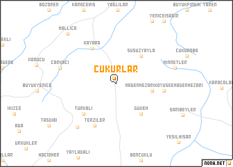 map of Çukurlar