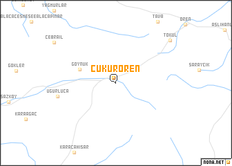 map of Çukurören