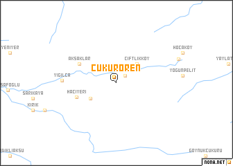 map of Çukurören