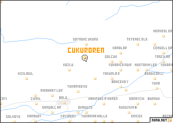 map of Çukurören