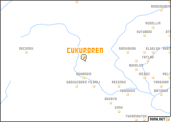 map of Çukurören