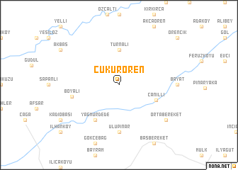 map of Çukurören