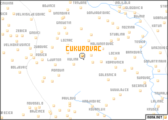 map of Čukurovac