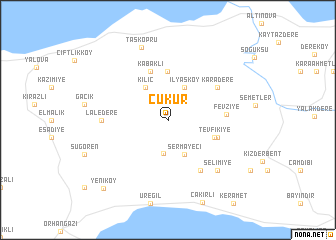 map of Çukur