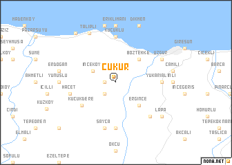 map of Çukur