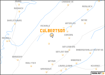 map of Culbertson