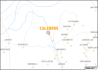 map of Culebras