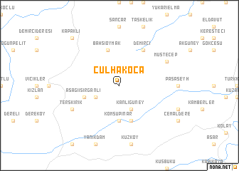 map of Çulhakoca