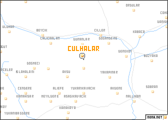 map of Çulhalar