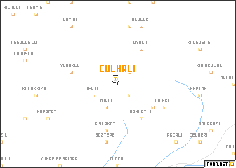 map of Çulhalı