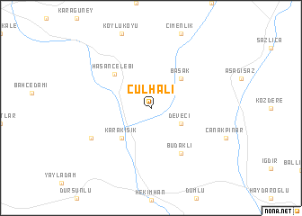 map of Çulhalı