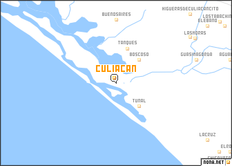 map of Culiacán