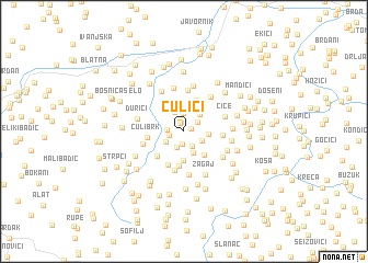 map of Čulići