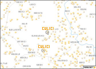 map of Čulići